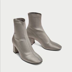 Zara Satin Booties